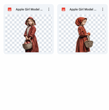 Magical Apple Girl Model Overlays
