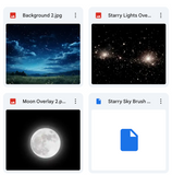 Stargazer Background, Overlay, Texture & Brush Kit