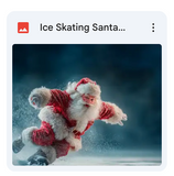 Ice Skating Santa Background Bundle
