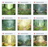 Ultimate Mushroom Path Background Bundle