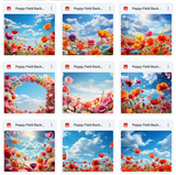 Ultimate Poppy Field Background Bundle