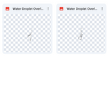 Magical Water Droplet Overlays