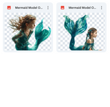 Magical Mermaid Model Overlays