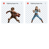 Magical Fighting Super Hero Model Overlays