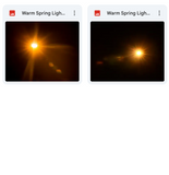 Magical Warm Spring Light Flare Overlays