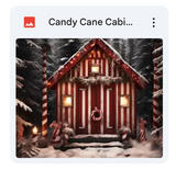 Candy Cane Cabin Background Bundle