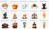 Illustrated Halloween Asset Pack - Meg Bitton Productions