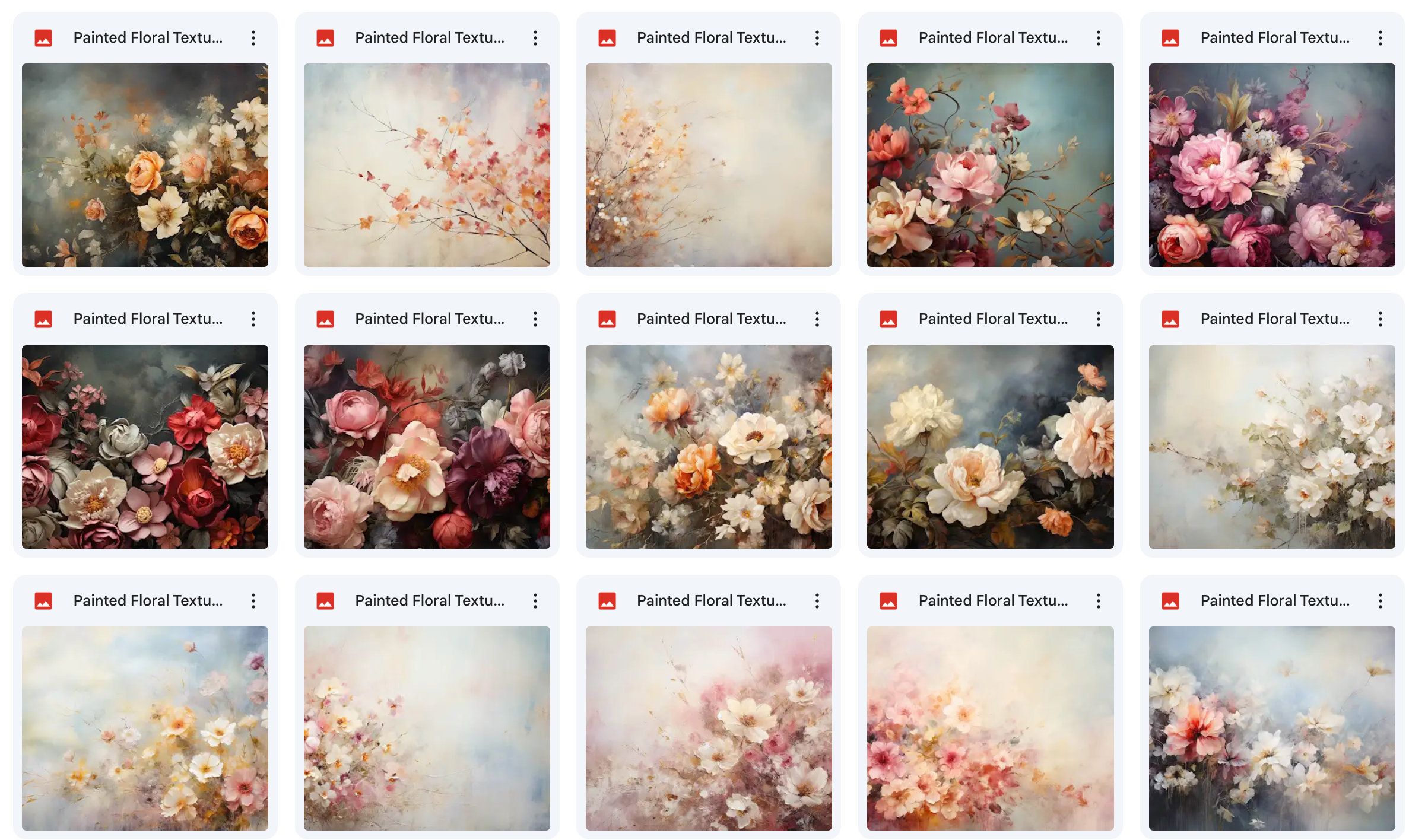 Grand Painted Floral Textures Bundle - Meg Bitton Productions