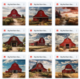 Ultimate Big Red Barn Background Bundle