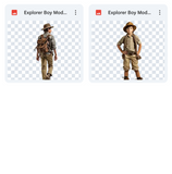 Magical Explorer Boy Model Overlays