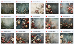 Ultimate Christmas Fine Art Background Bundle - Meg Bitton Productions