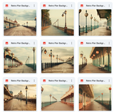 Ultimate Retro PIer Background Bundle