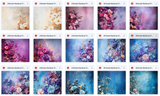 Ultimate Rainbow Floral Portrait Background Bundle - Meg Bitton Productions