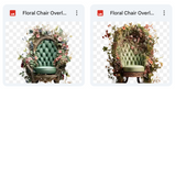 Magical Floral Chair Overlays