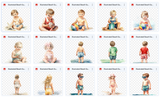 Illustrated Beach Asset Pack - Meg Bitton Productions