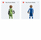 Magical Soccer Boy Model Overlays
