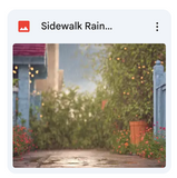 Sidewalk Rain Background Bundle