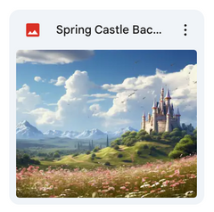 Spring Castle Background Bundle