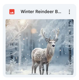 Winter Reindeer Background Bundle