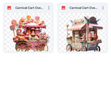 Magical Carnival Cart Overlays