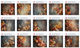 Ultimate Autumn Floral Background Bundle - Meg Bitton Productions