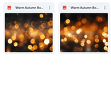 Magical Warm Autumn Bokeh Overlays