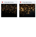 Magical Strings of Lights Overlays