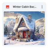 Winter Cabin Background Bundle