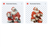 Magical Illustrated Santa Overlays