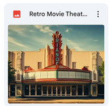 Retro Movie Theater Background Bundle