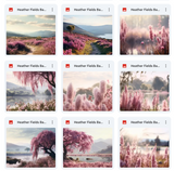 Ultimate Heather Fields Background Bundle