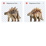 Magical Stegosaurus Overlays