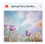 Spring Fairy Garden Background Bundle