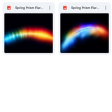 Magical Spring Prism Light Flare Overlays