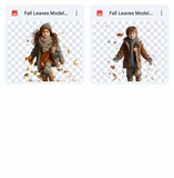 Magical Fall Leave Model Overlays