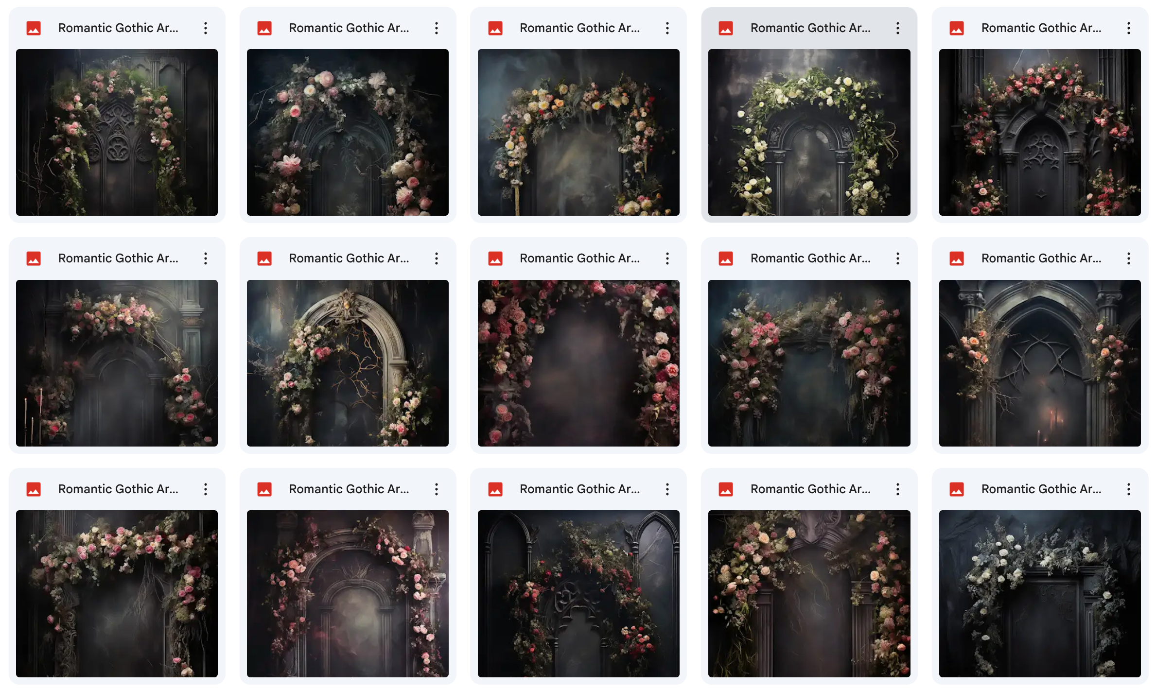 Ultimate Romantic Gothic Arches Background Bundle - Meg Bitton Productions