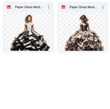 Magical Paper Dress Model Overlays