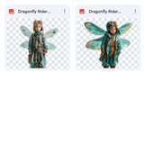 Magical Dragonfly Rider Model Overlays