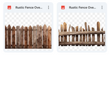 Magical Rustic Fence Overlays