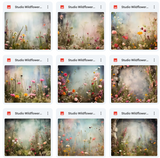 Ultimate Studio Wildflowers Background Bundle