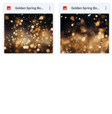 Magical Golden Spring Bokeh Overlays