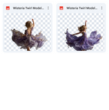 Magical Wisteria Twirl Model Overlays