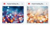 Pastel Holiday Bokeh Overlays