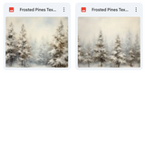 Magical Frosted Pines Textures