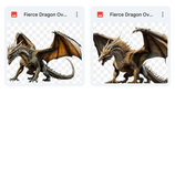 Magical Fierce Dragon Overlays