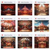 Ultimate Indoor Circus Background Bundle