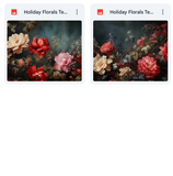 Magical Holiday Florals Textures