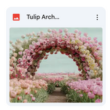 Tulip Arch Background Bundle