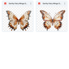 Magical Earthy Fairy Wings Overlays