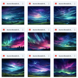 Ultimate Aurora Borealis Background Bundle